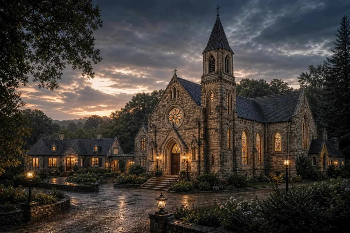 Holy Angels Chapel, Mirror Estate, & rectory